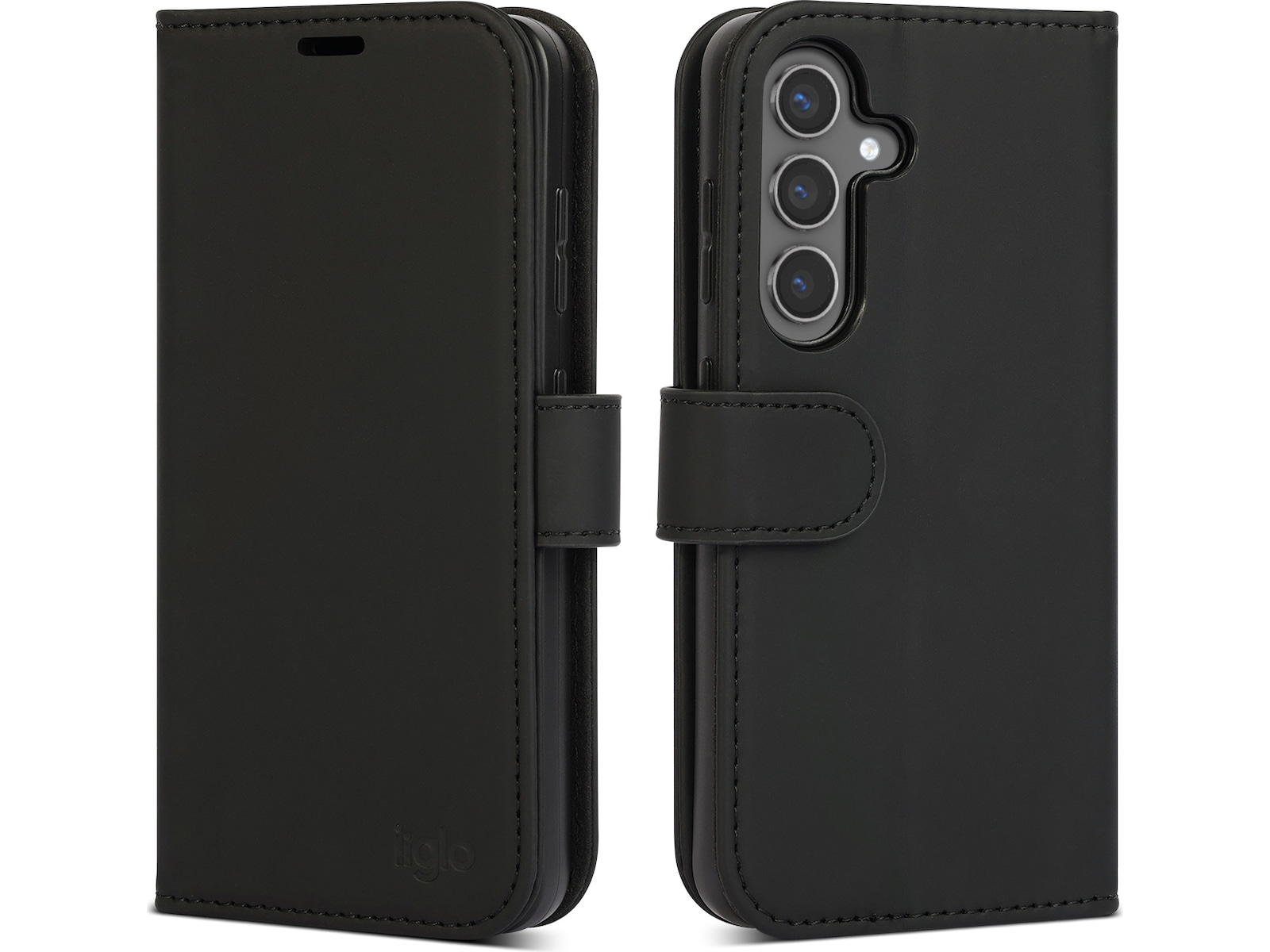 iiglo Galaxy S25 Plånboksfodral (svart) Mobilskal
