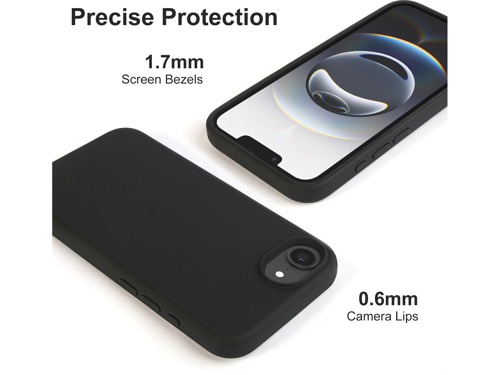 iiglo iPhone 17e / 16e Magnetic skal (svart) Mobilskal