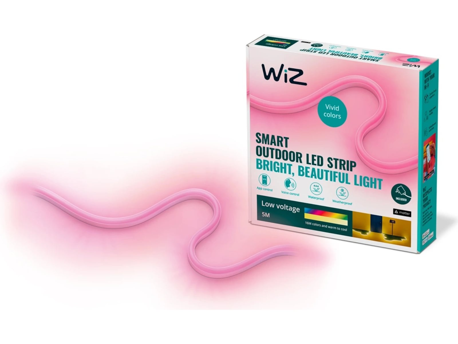 WiZ Outdoor LED strip, 5m Led strips & underhållning