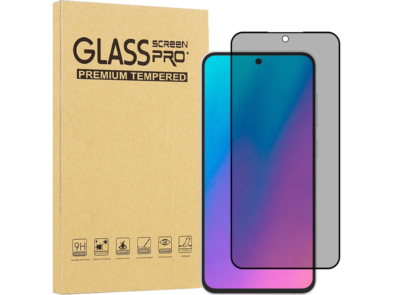 iiglo Galaxy S25 FE Privacy skärmskydd Skärmskydd mobiltelefon