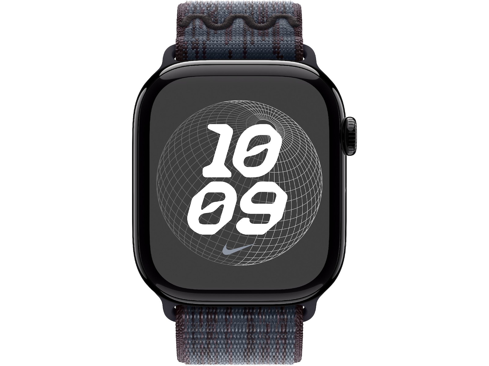 Apple Watch 46mm Nike Sport Loop (black/blue) Armband