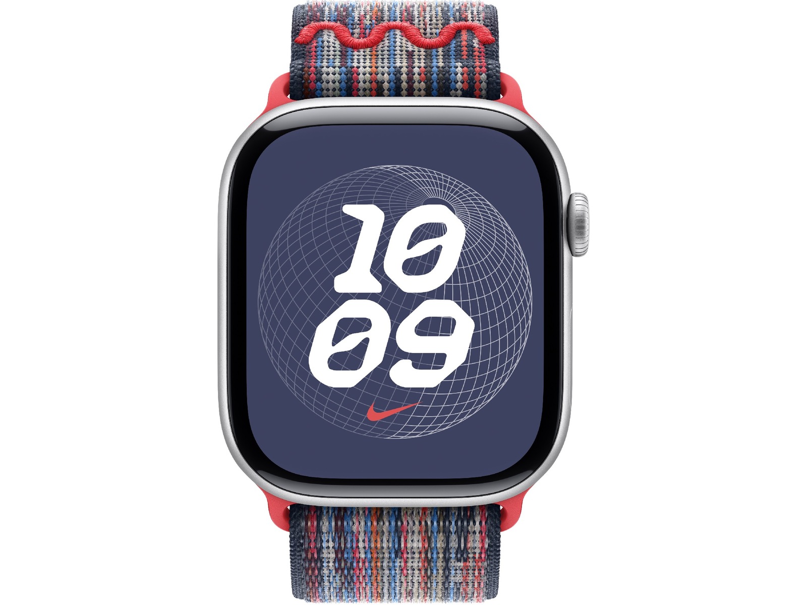 Apple Watch 46mm Nike Sport Loop (blue/red) Armband