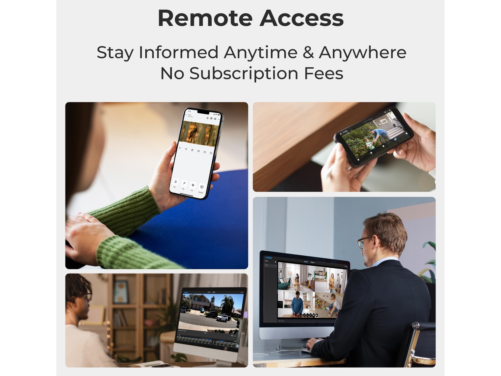 Reolink E1 Outdoor WiFi övervakningskamera utomhus (svart) Övervakningskamera