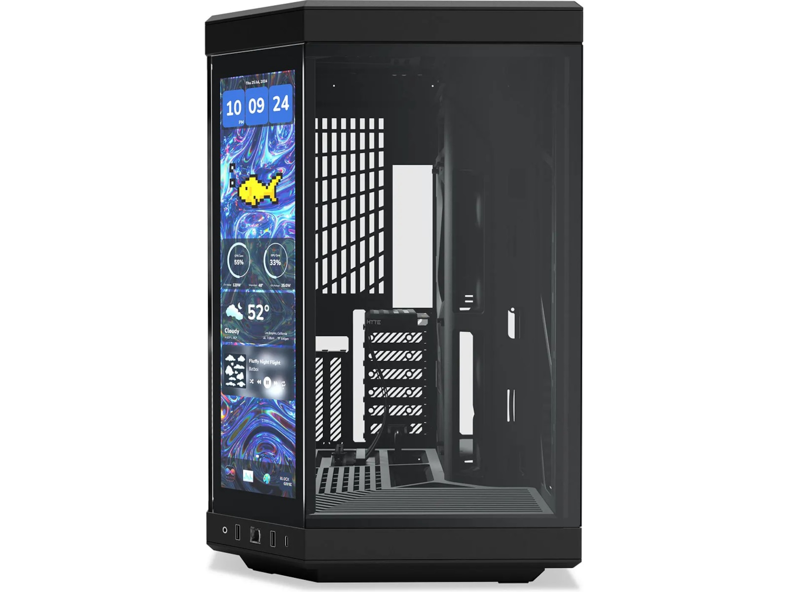 HYTE Y70 Touch Infinite 14,5" Mid Tower (svart) Midi tower