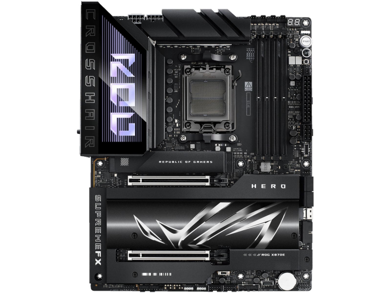ASUS ROG Crosshair X870E Hero Moderkort AMD Socket