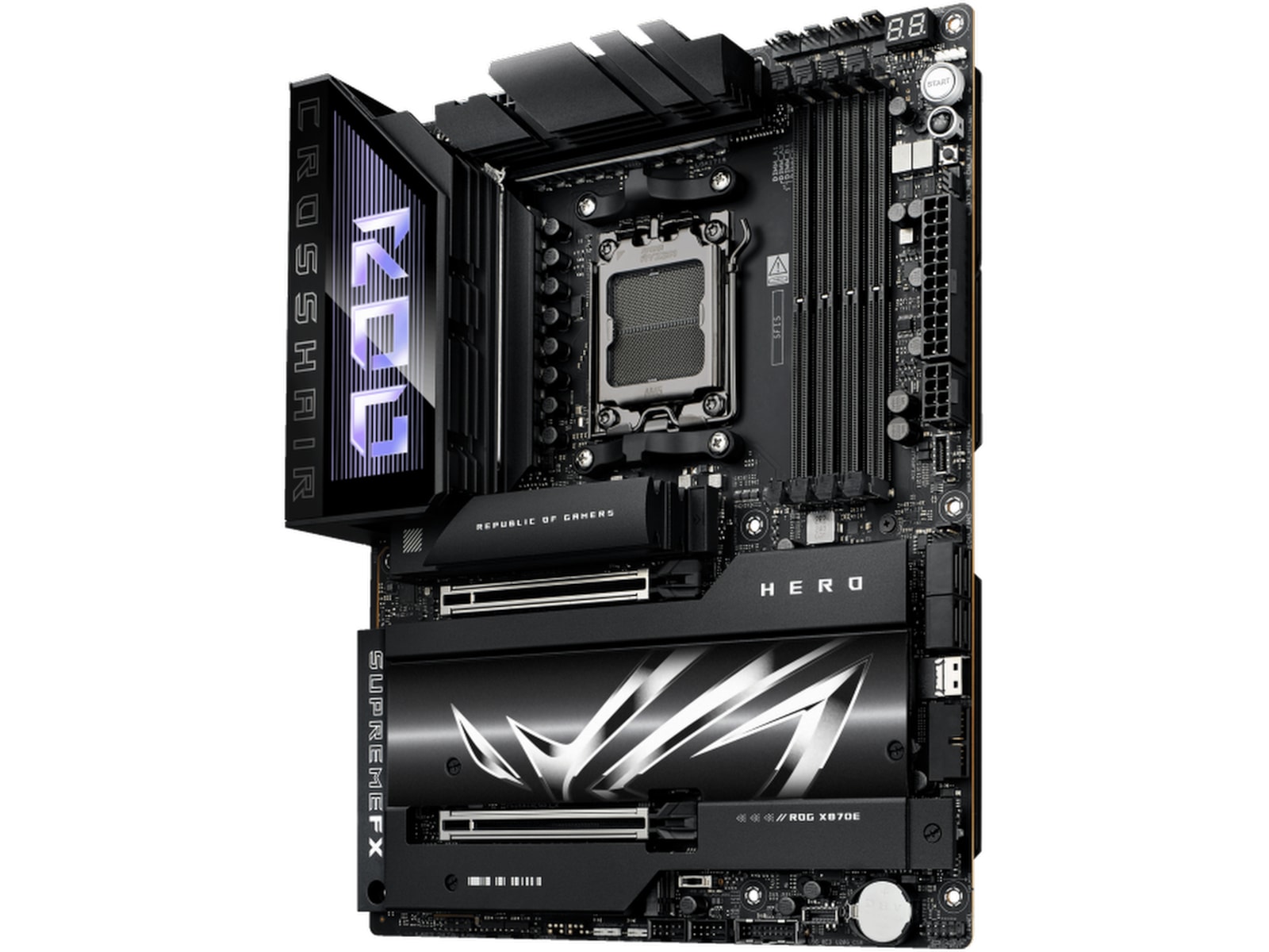 ASUS ROG Crosshair X870E Hero Moderkort AMD Socket