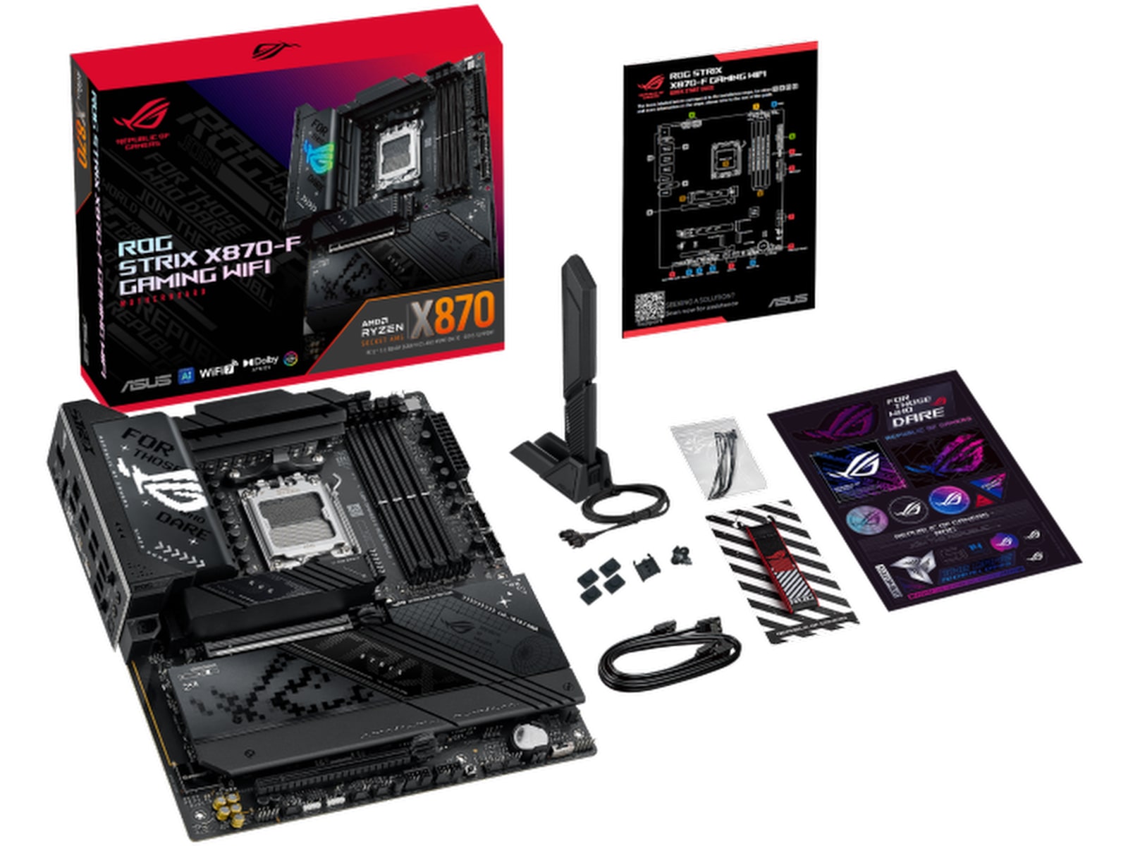 ASUS ROG Strix X870-F GAMING WIFI Moderkort AMD Socket