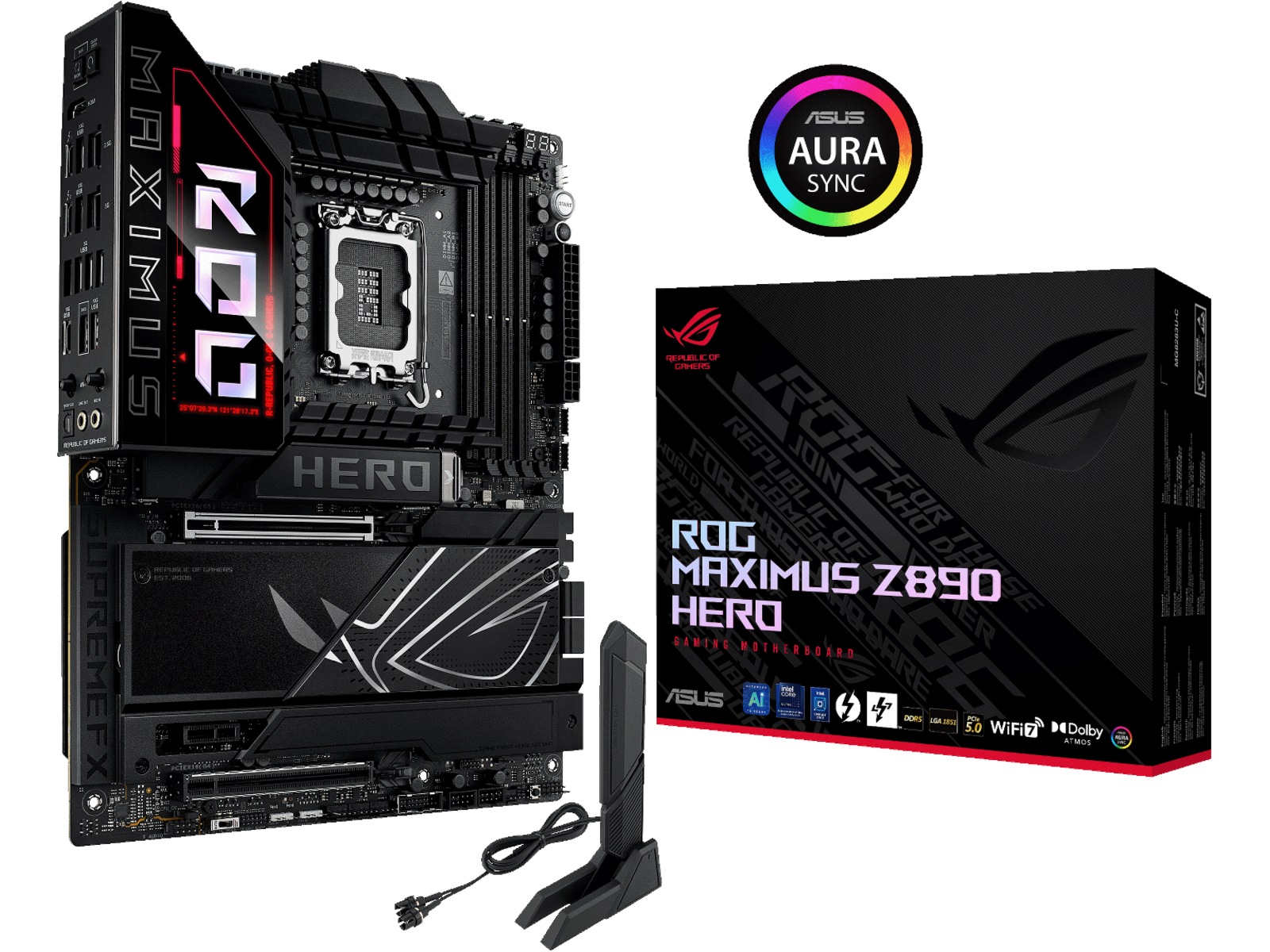 Asus ROG Maximus Z890 HERO Moderkort Intel Socket
