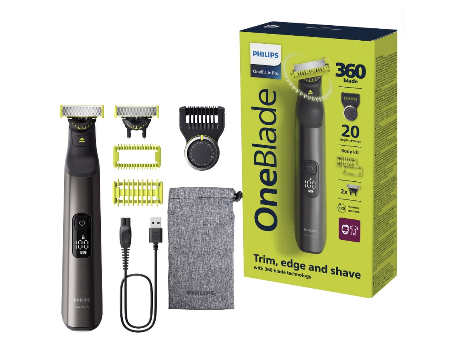 Philips OneBlade Pro QP6552/15 Face & Body Rakapparat