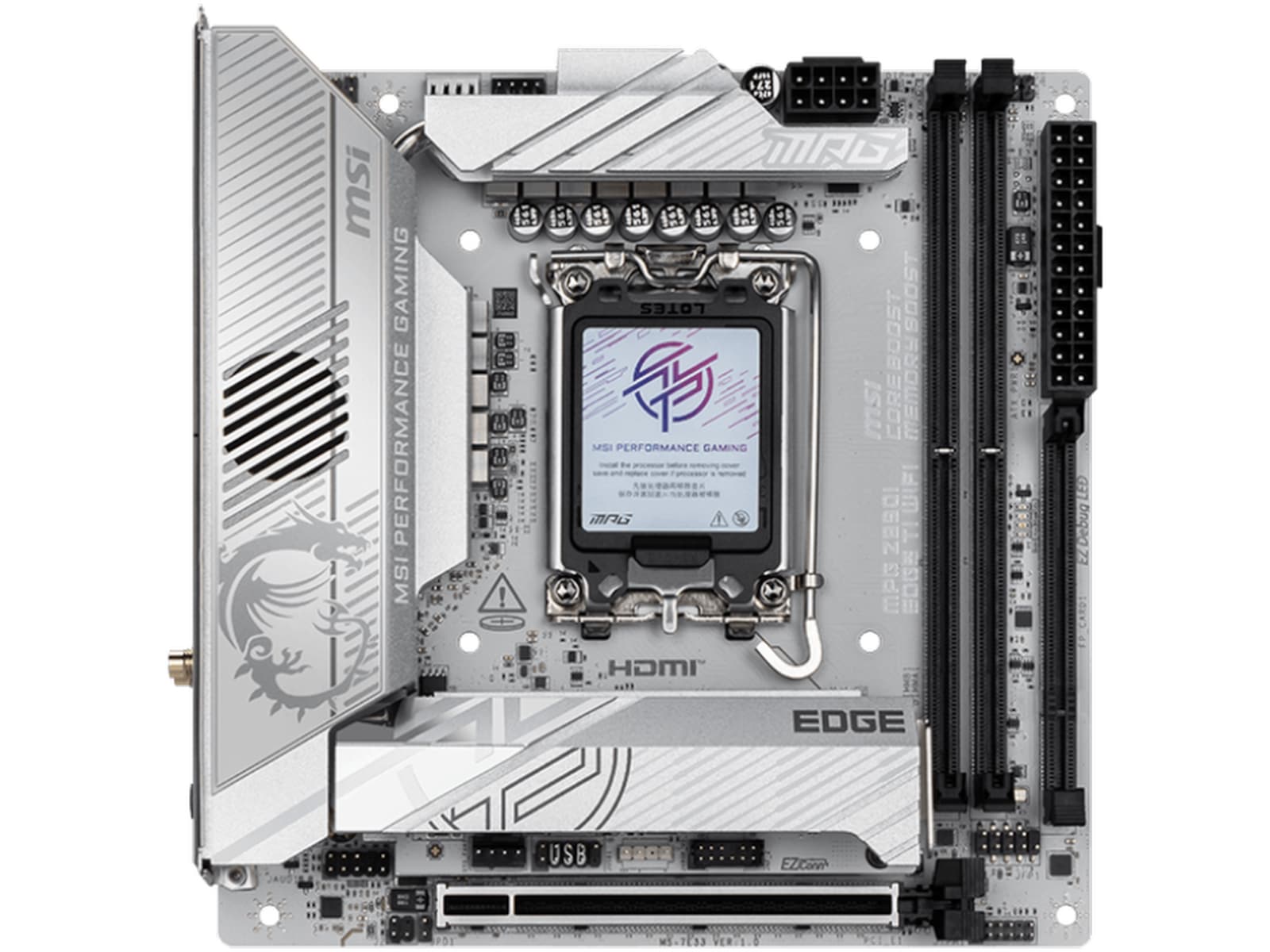 MSI MPG Z890I EDGE TI WIFI Moderkort Intel Socket