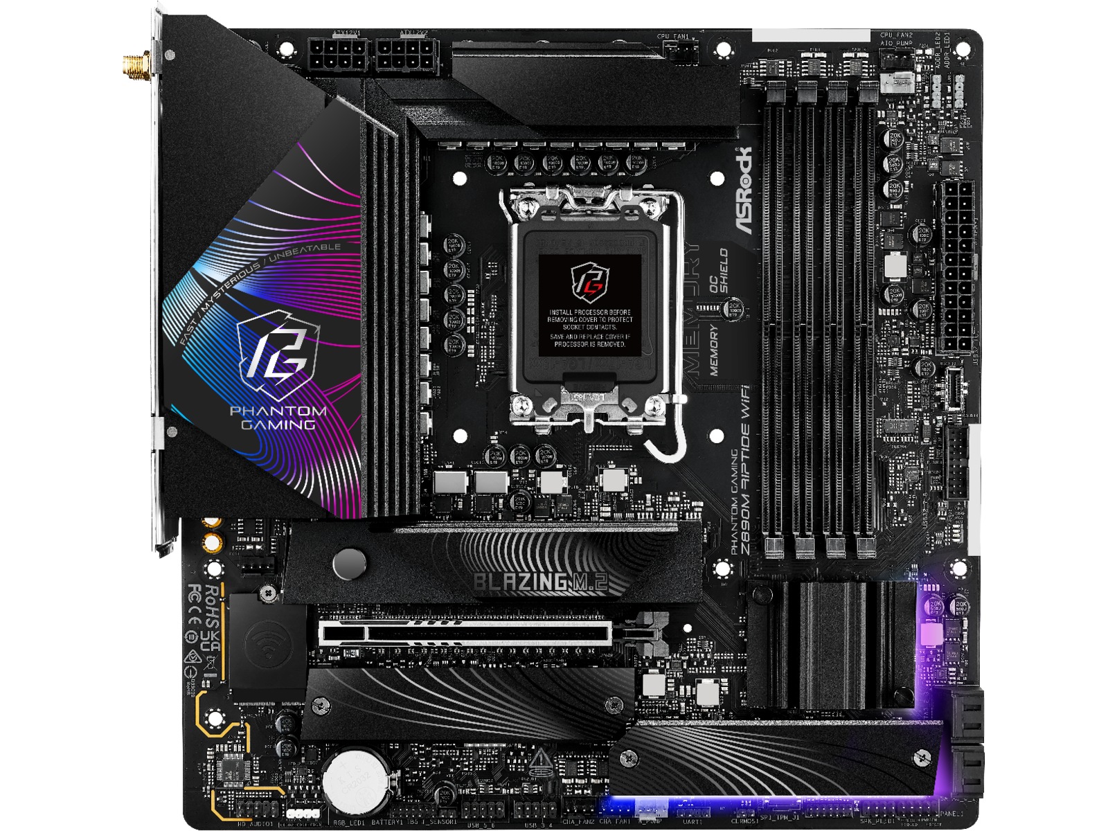 ASRock Z890M RIPTIDE WIFI Hovedkort Intel Socket