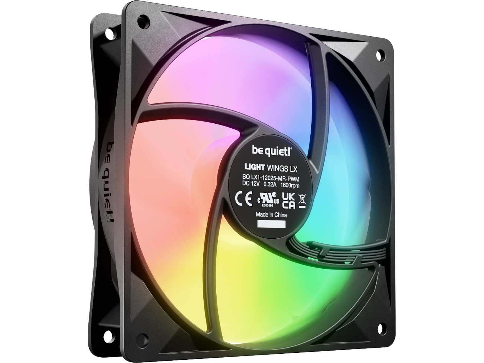 be quiet! LIGHT WINGS LX 120 PWM Fläkt 3pk (svart) Fläkt