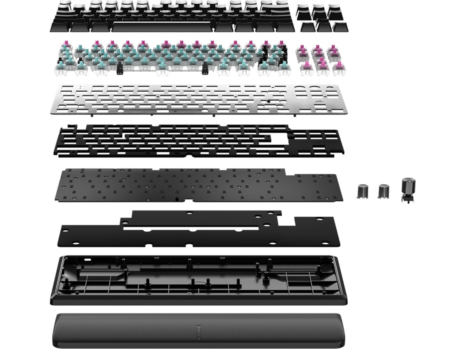 Corsair K70 PRO TKL RGB Gaming Tangentbord (svart) Gamingtangentbord