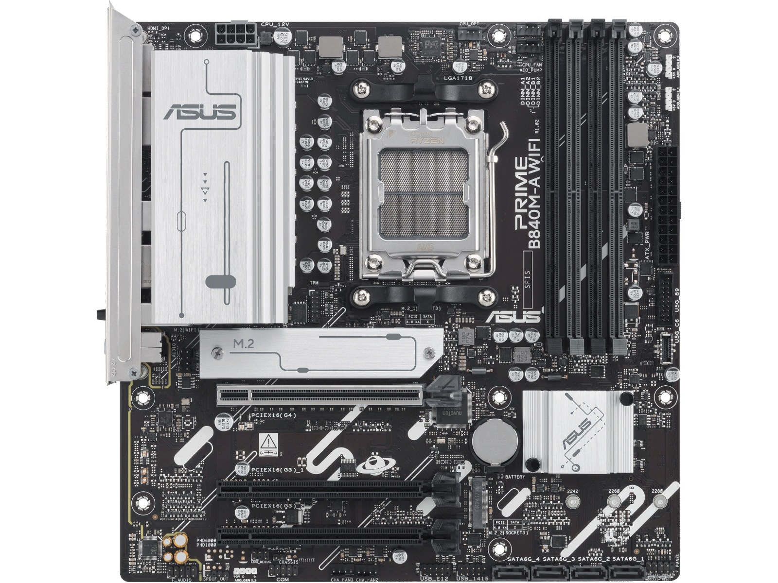 ASUS PRIME B840M-A WIFI Moderkort AMD Socket