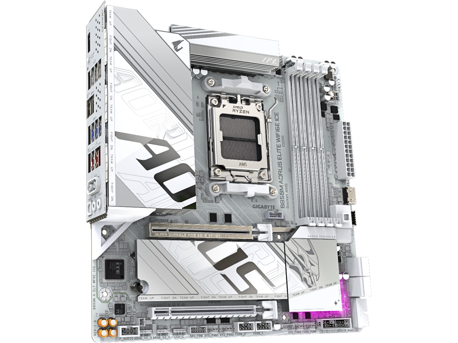 Gigabyte B850M Aorus Elite WF6E ICE Moderkort AMD Socket
