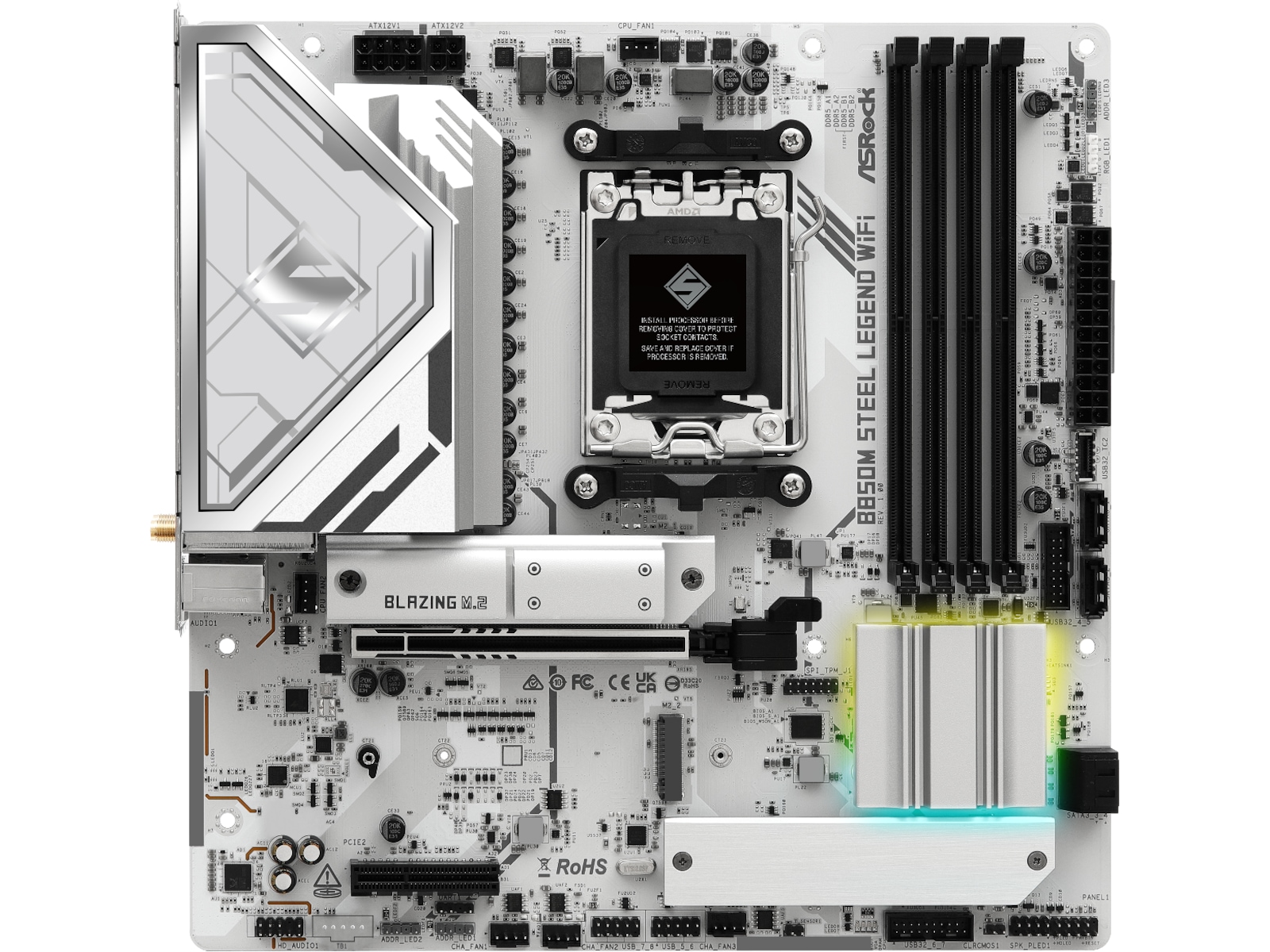 ASRock B850M Steel Legend WiFi Moderkort AMD Socket