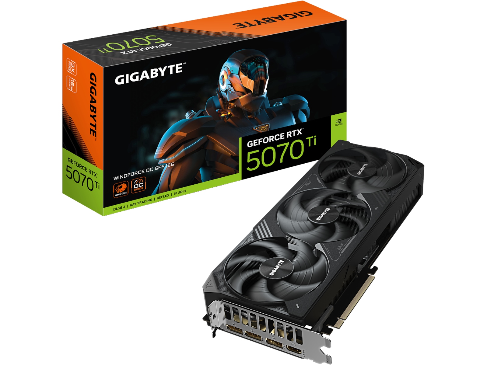 Gigabyte GeForce RTX 5070 Ti WINDFORCE OC SFF Grafikkort