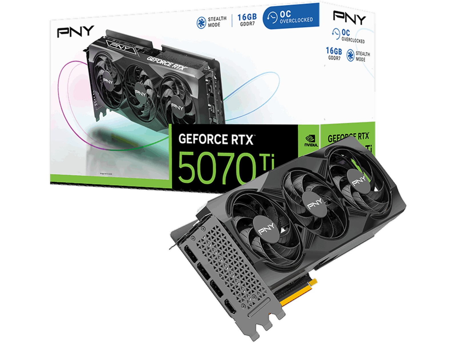 PNY GeForce RTX 5070 Ti OC Grafikkort