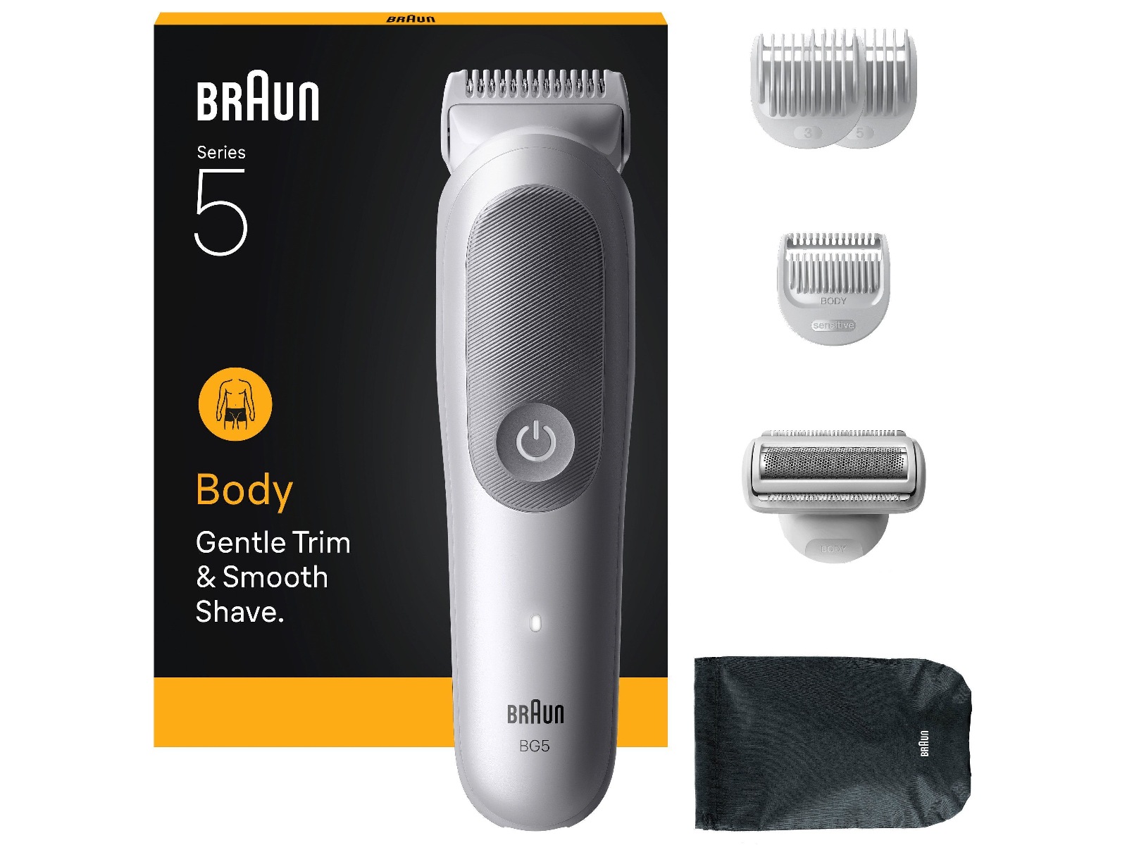 Braun Series 5 kroppstrimmer (grå) Rakapparat