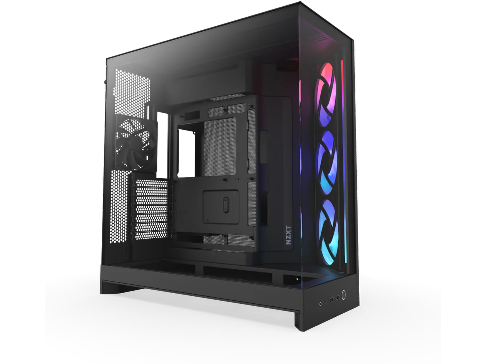 NZXT H9 Flow RGB Mid Tower (svart) Midi tower