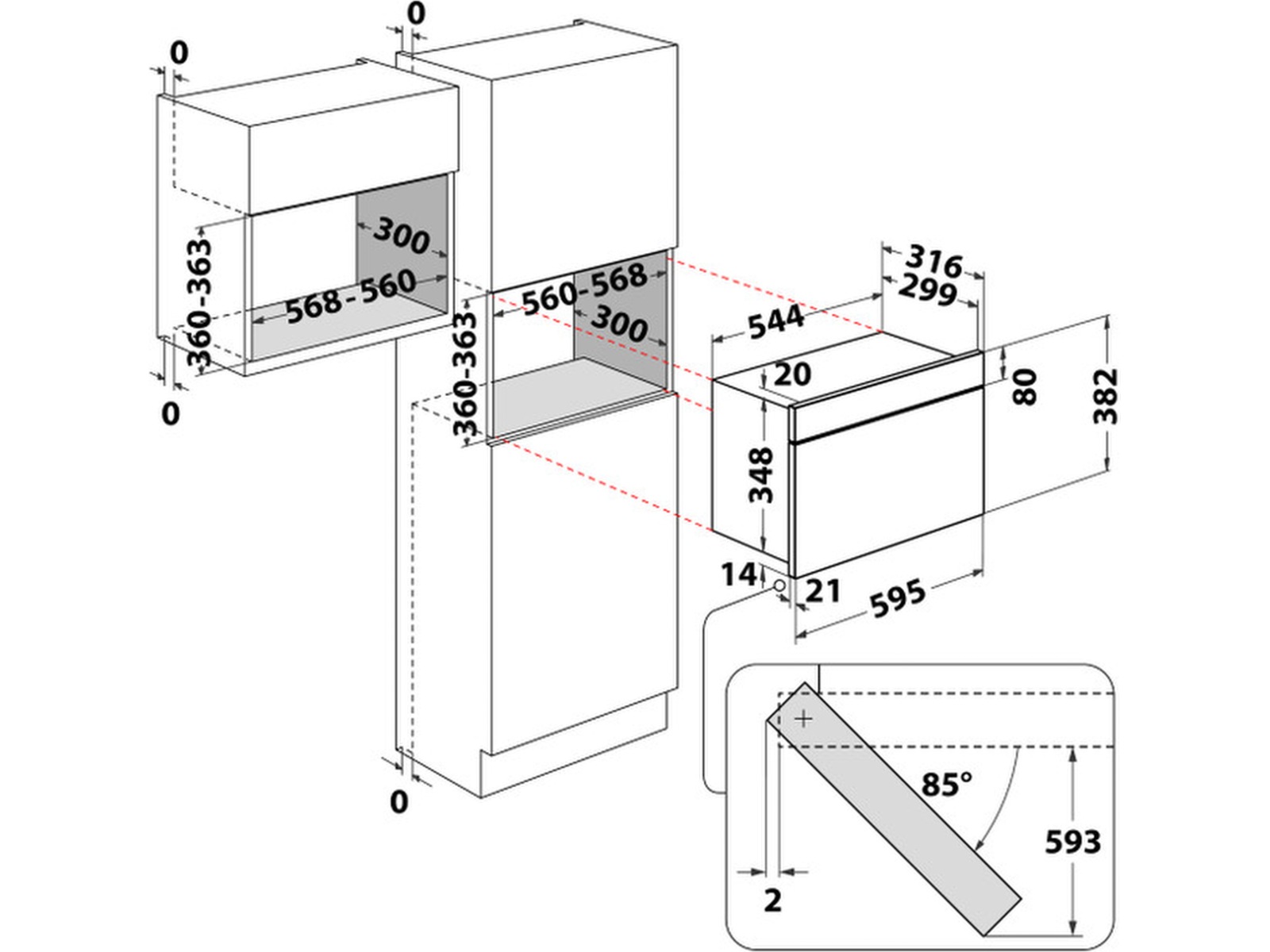 Whirlpool MBNA900B Integrerad mikrovågsugn (svart) Mikrovågsugn