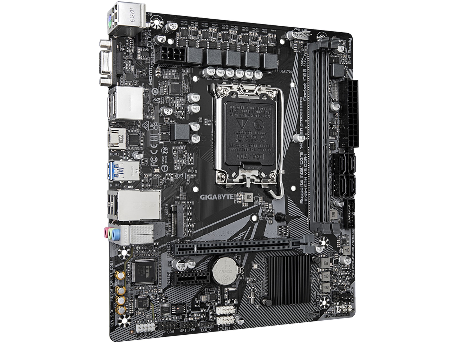 Gigabyte H610M S2H V3 DDR4 Moderkort Intel Socket