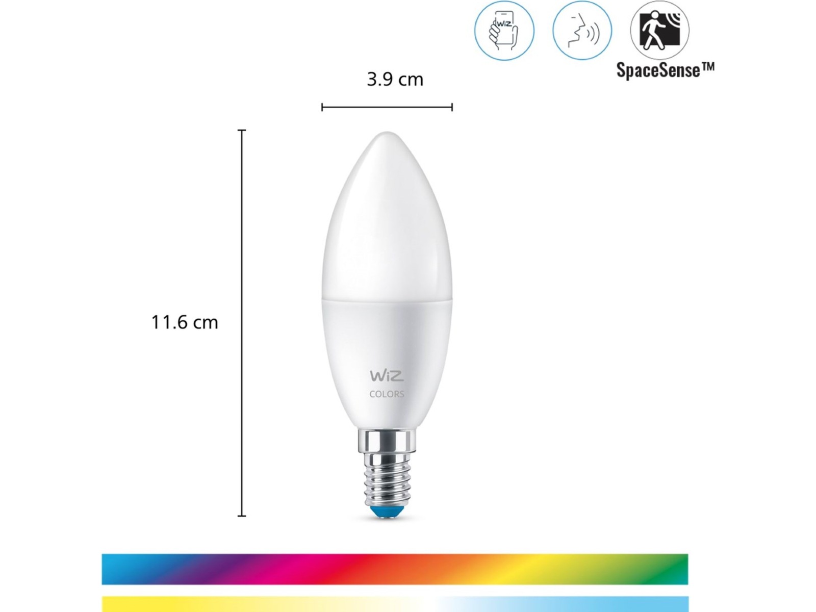 WiZ BLE 40W E14-glödlampa (3-pack) LED-lampor & glödlampor