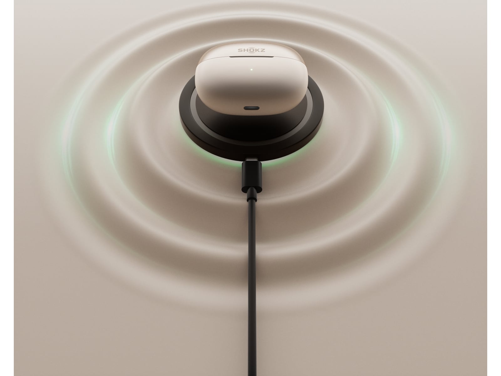 SHOKZ OpenDots Trådlösa öppna hörlurar, half In-Ear (grå) In-ear hörlurar