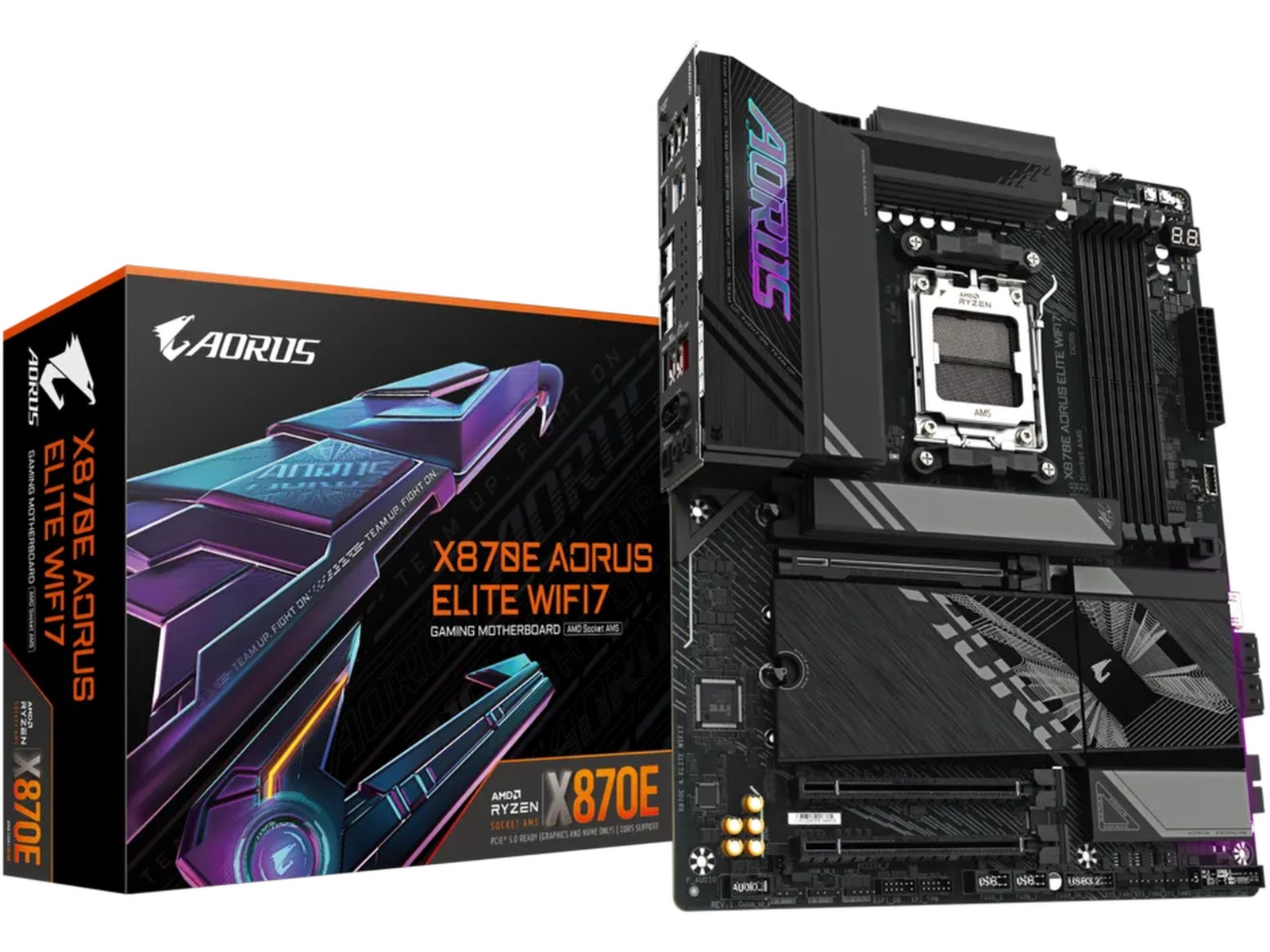 GIGABYTE X870E AORUS ELITE Moderkort -B-Grade Demo moderkort