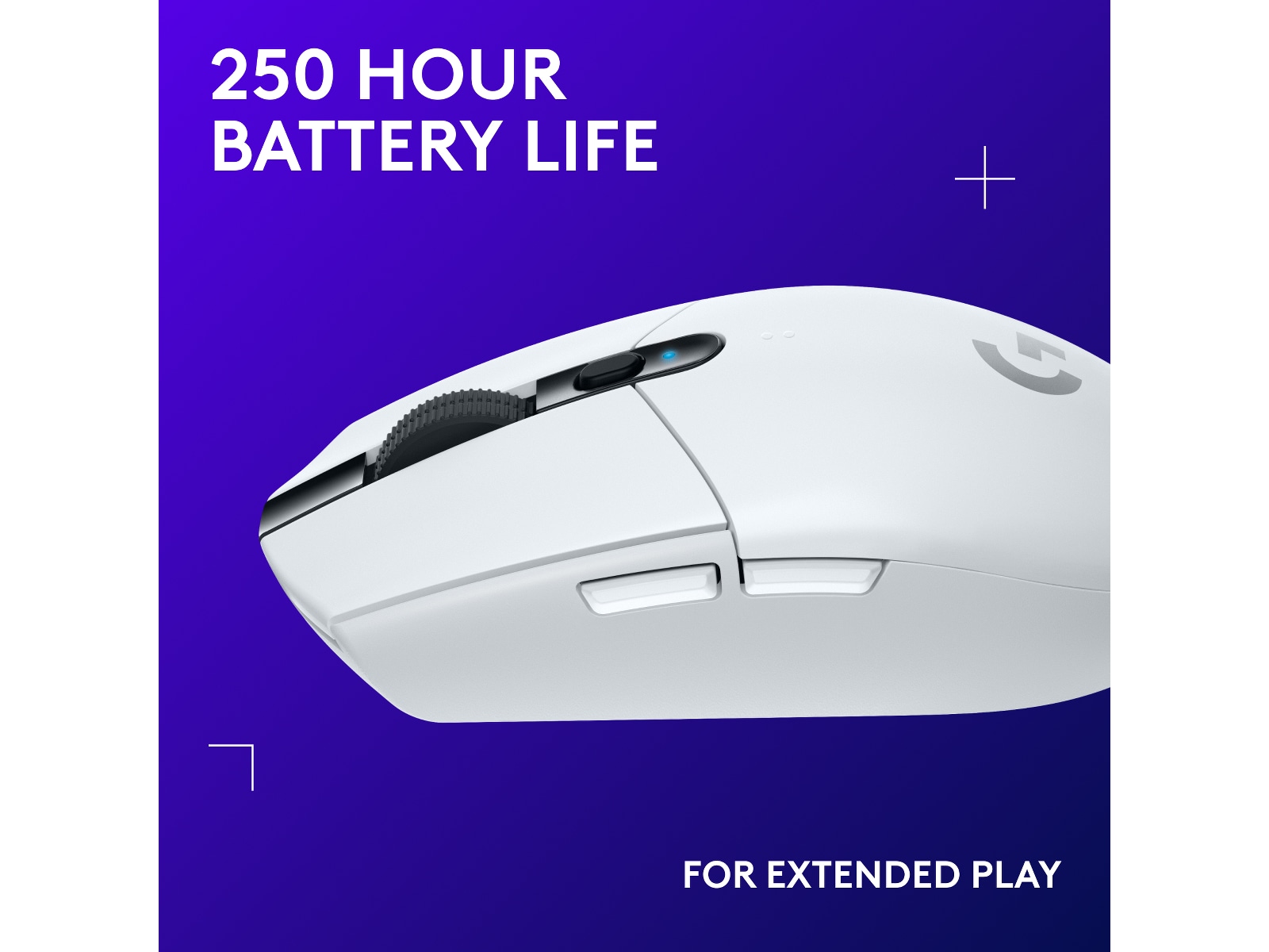 Logitech G305 Lightspeed Trådlös Gamingmus (vit) Gamingmus