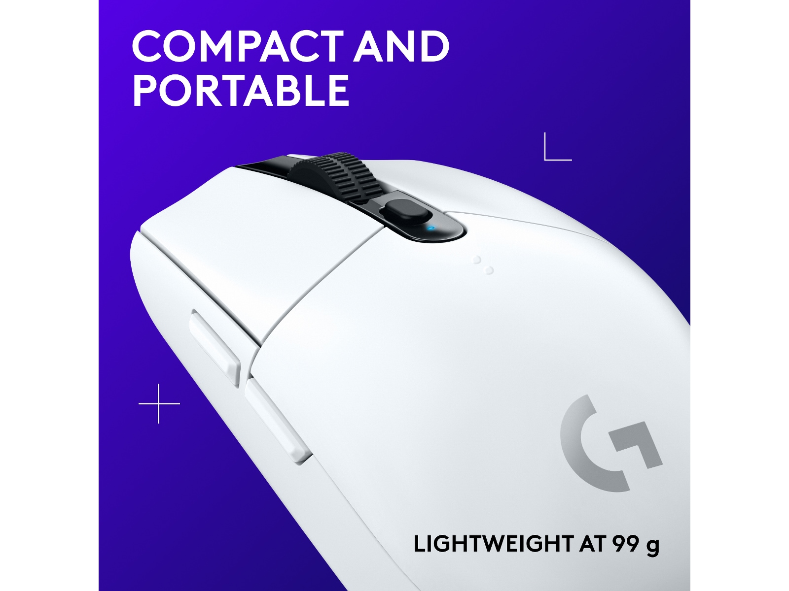 Logitech G305 Lightspeed Trådlös Gamingmus (vit) Gamingmus