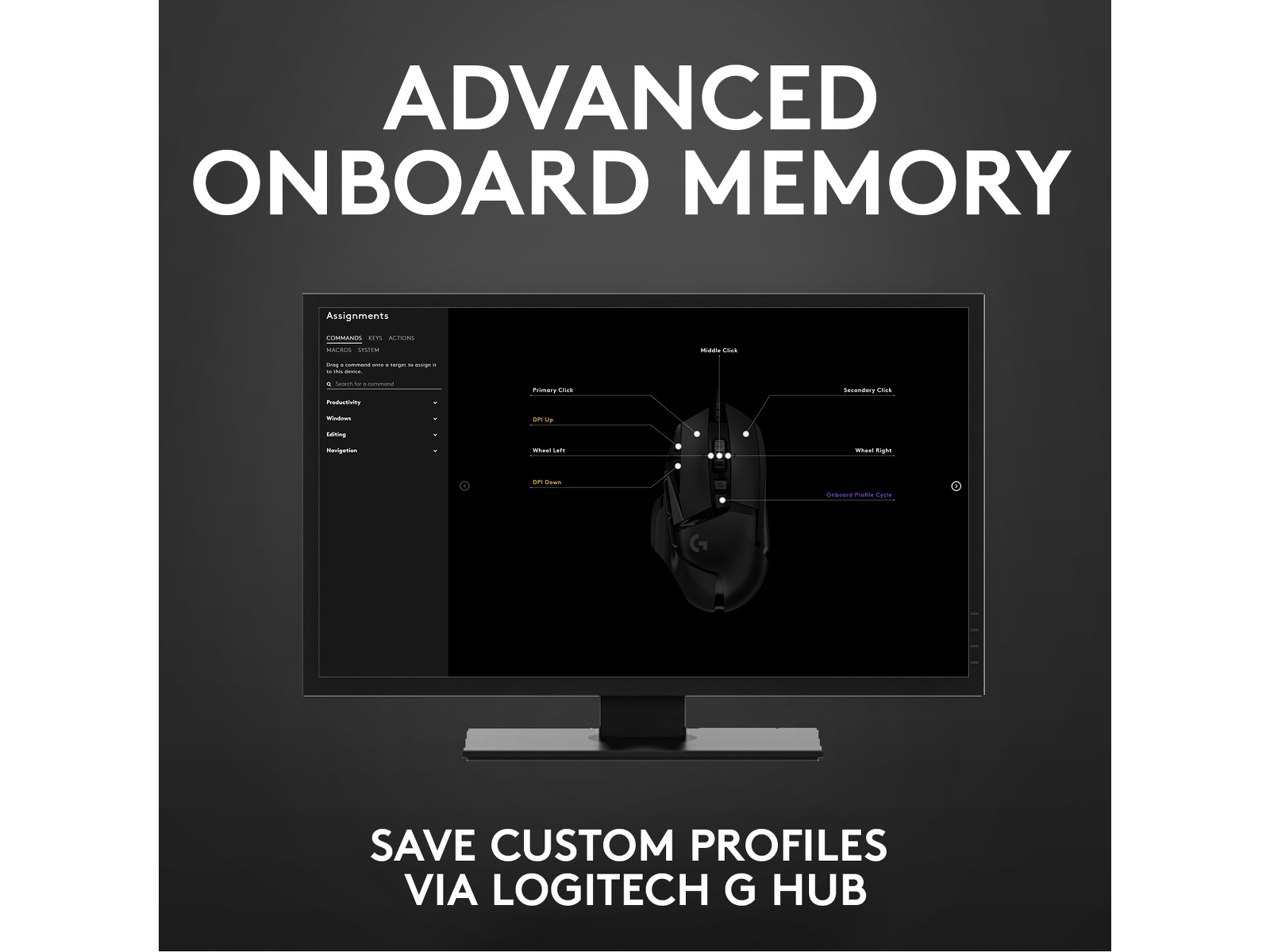 Logitech G502 HERO Gamingmus (svart) Gamingmus