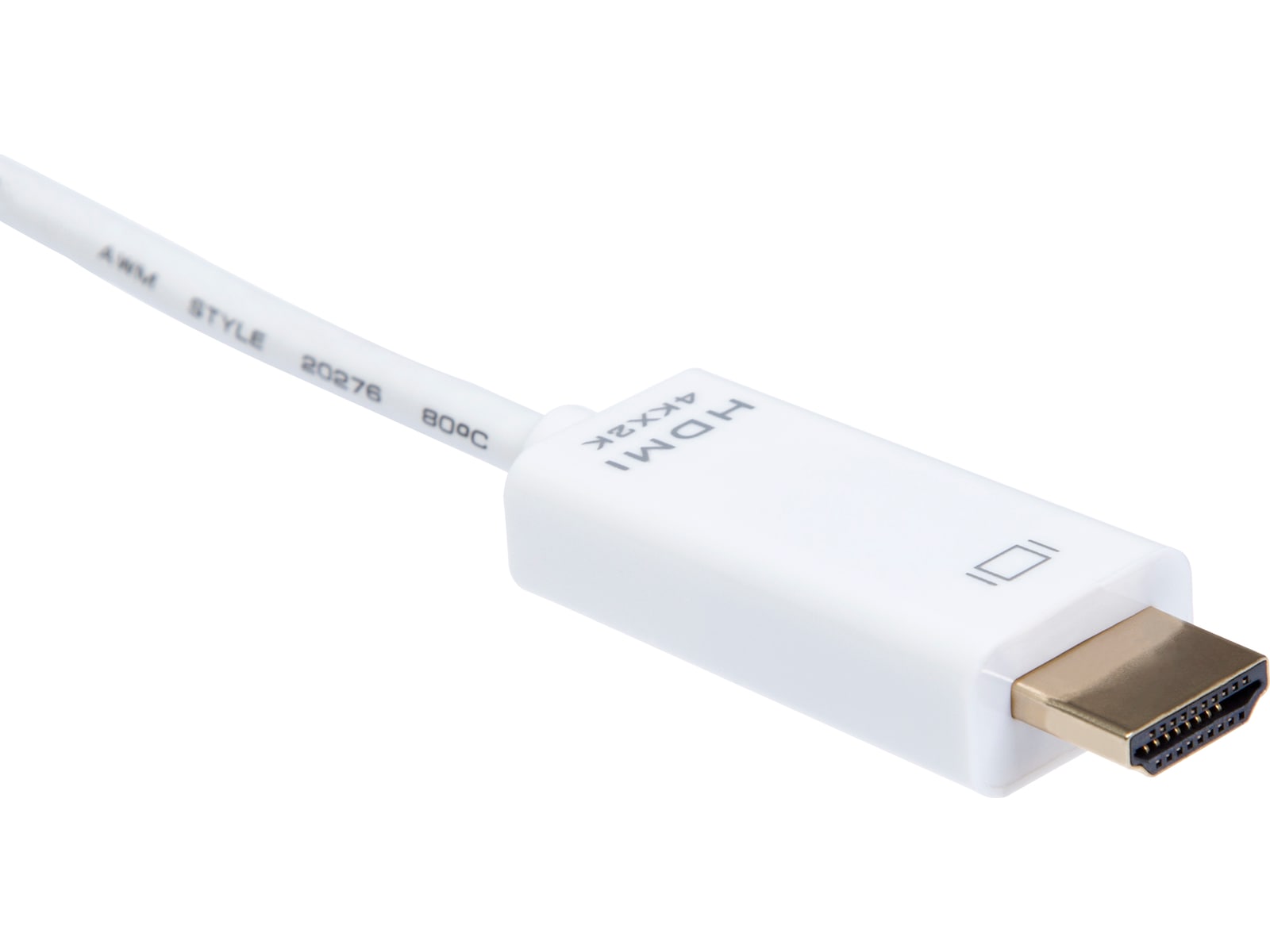 Mini DP till HDMI kabel 3m (vit) Skärmkablar
