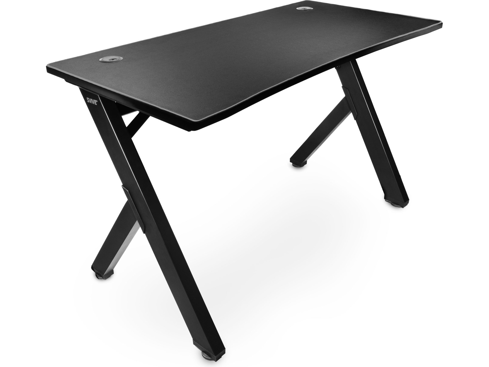 Svive Cygnus Gaming Desk matt svart med grå sömmar Gamingdesk