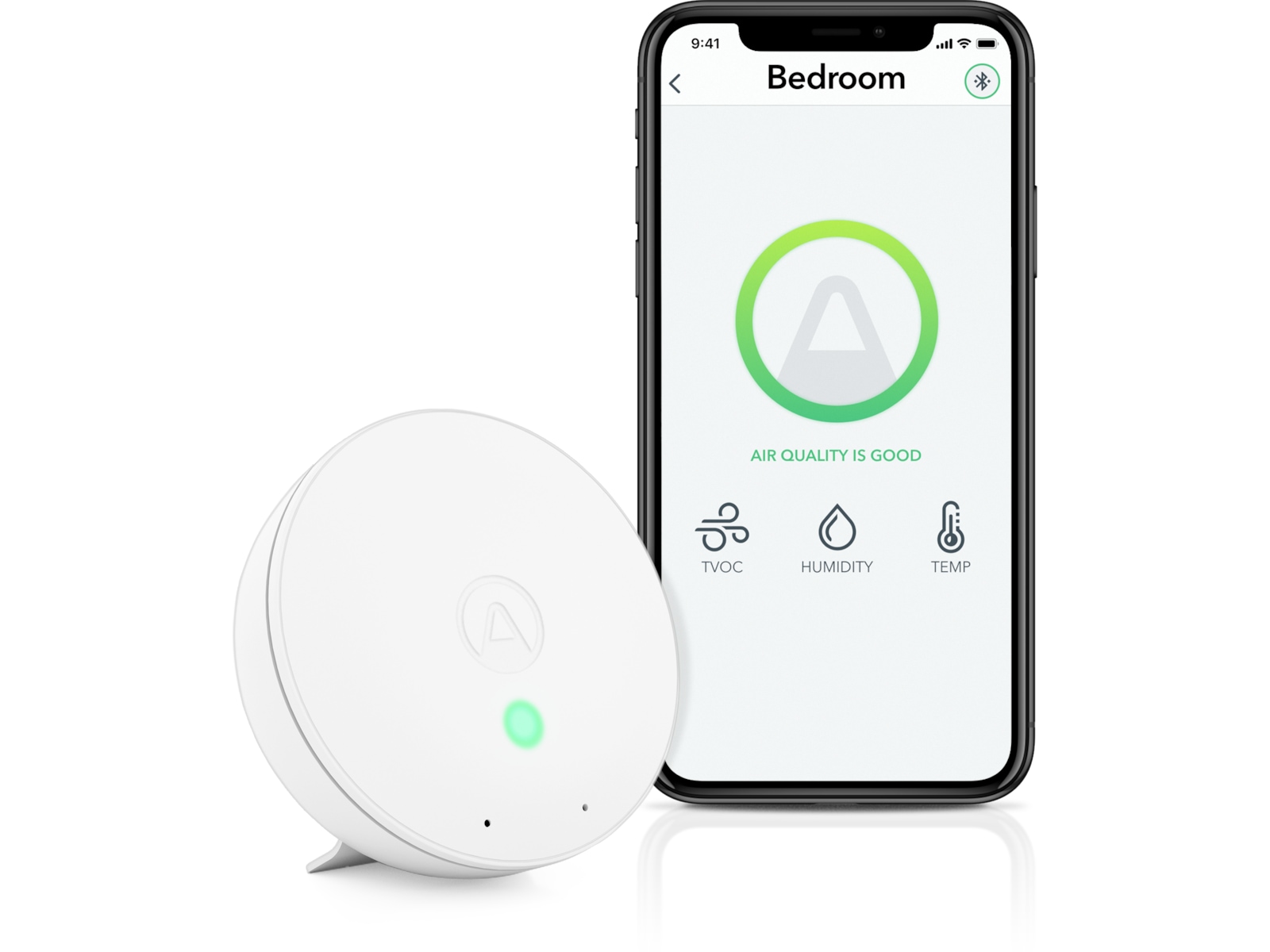 Airthings Wave Mini Luftkvalitetsmätare (vit) Luftkvalitetsmätare