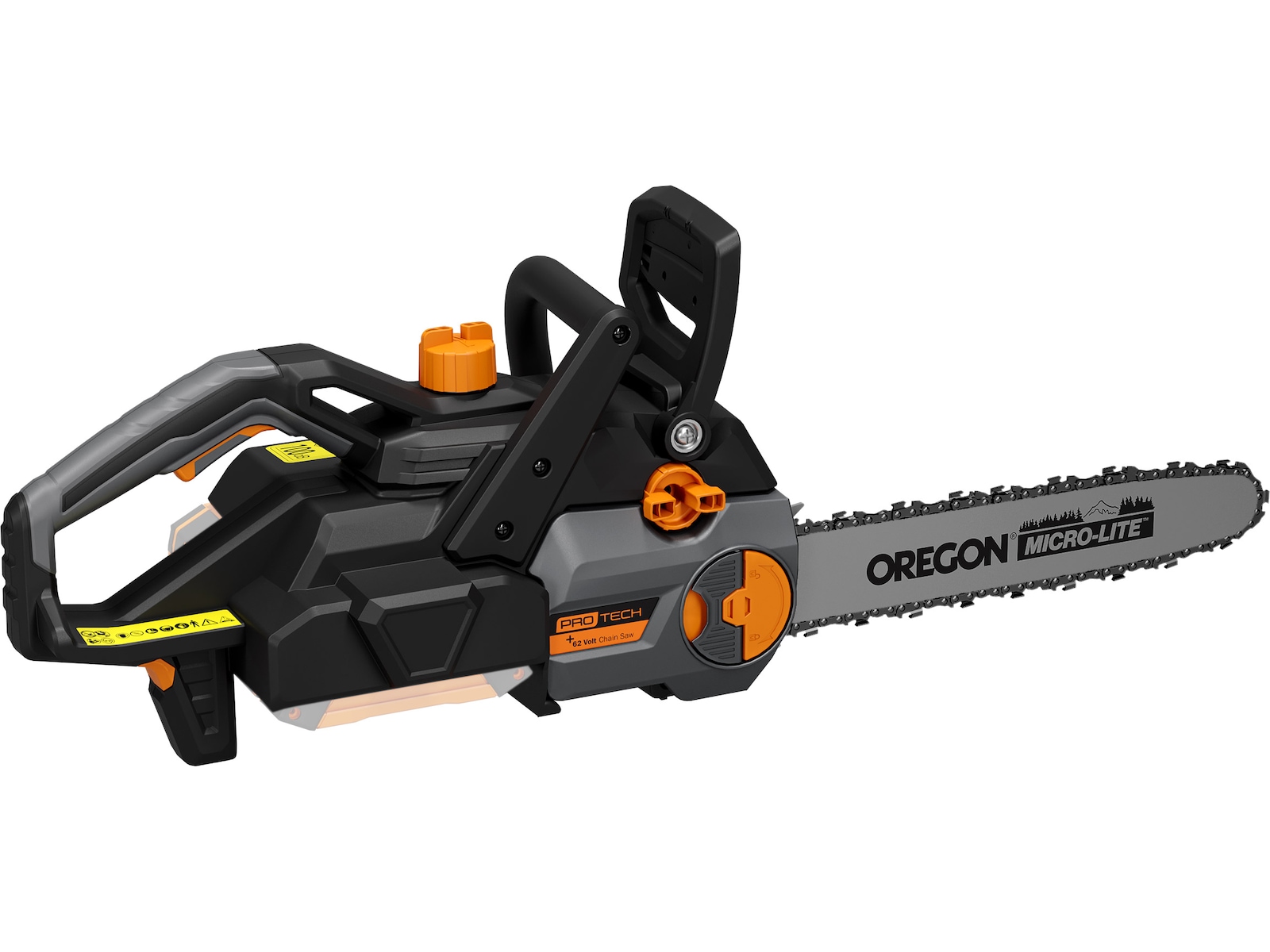 Protech +62 Volt borstfri motorsåg utan batteri Motorsågar
