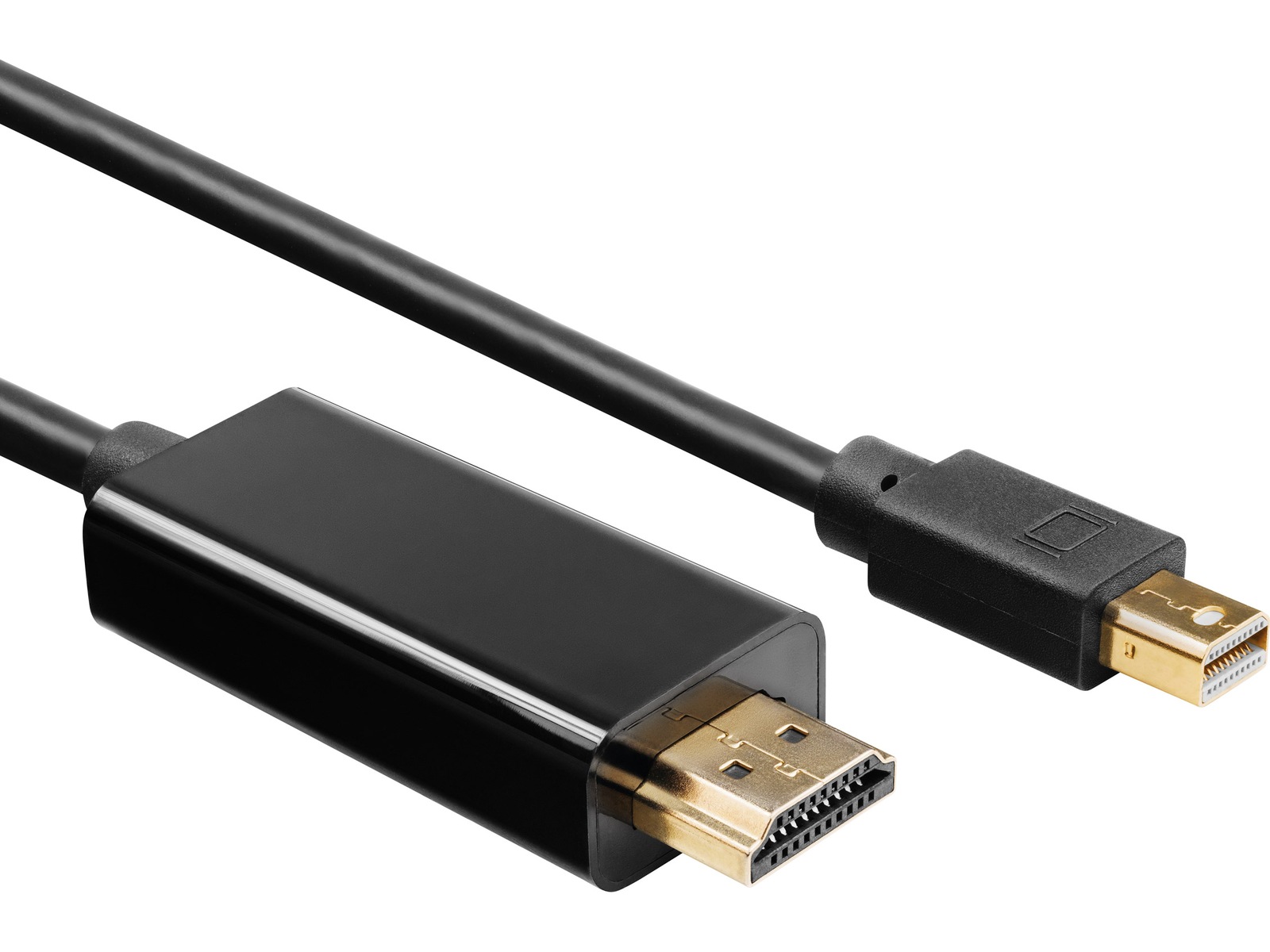 MiniDP till HDMI kabel 5m (svart) Skärmkablar