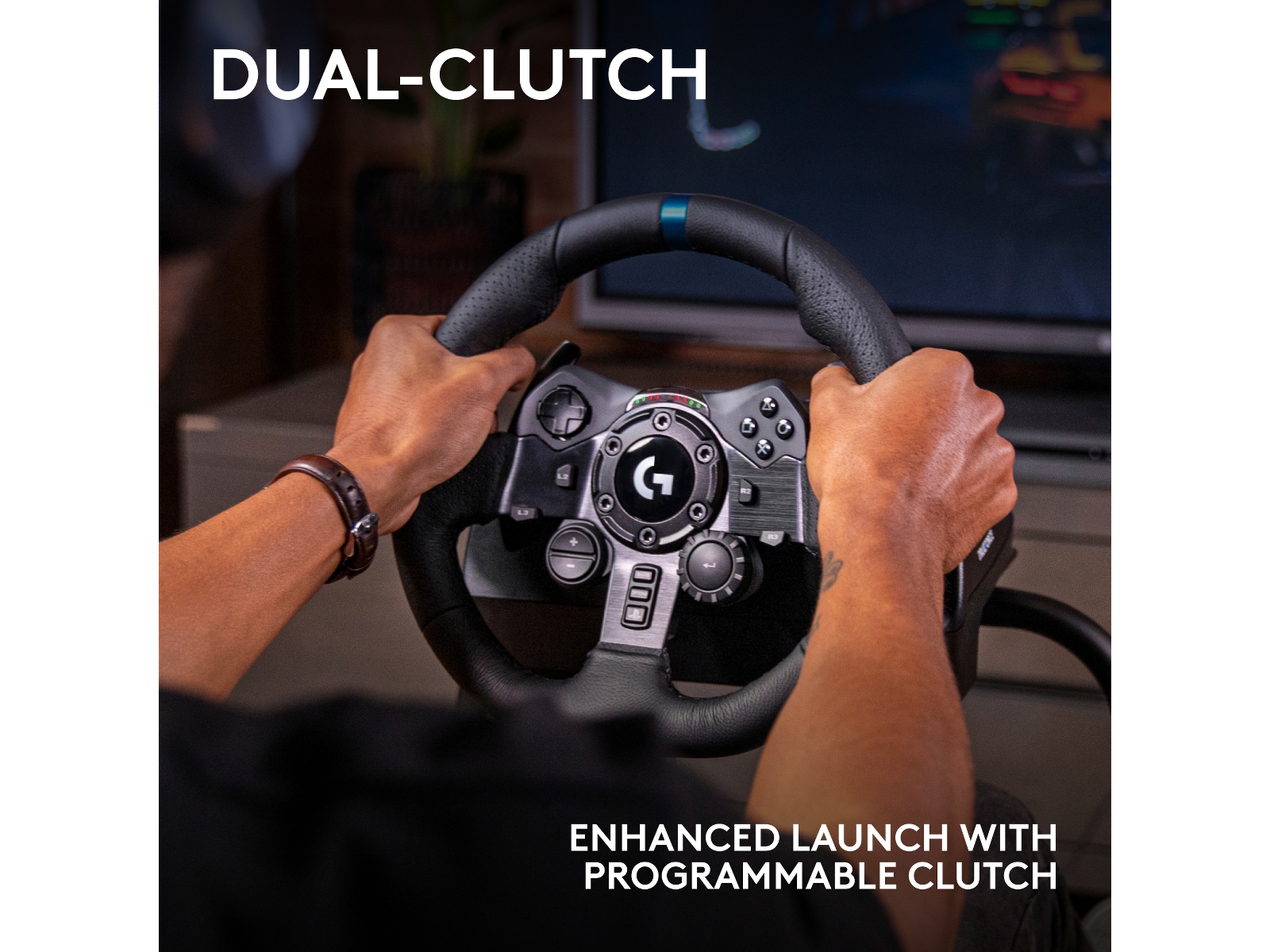 Logitech G923 Driving Force Racing PS4/PS5/PC Ratt och pedaler