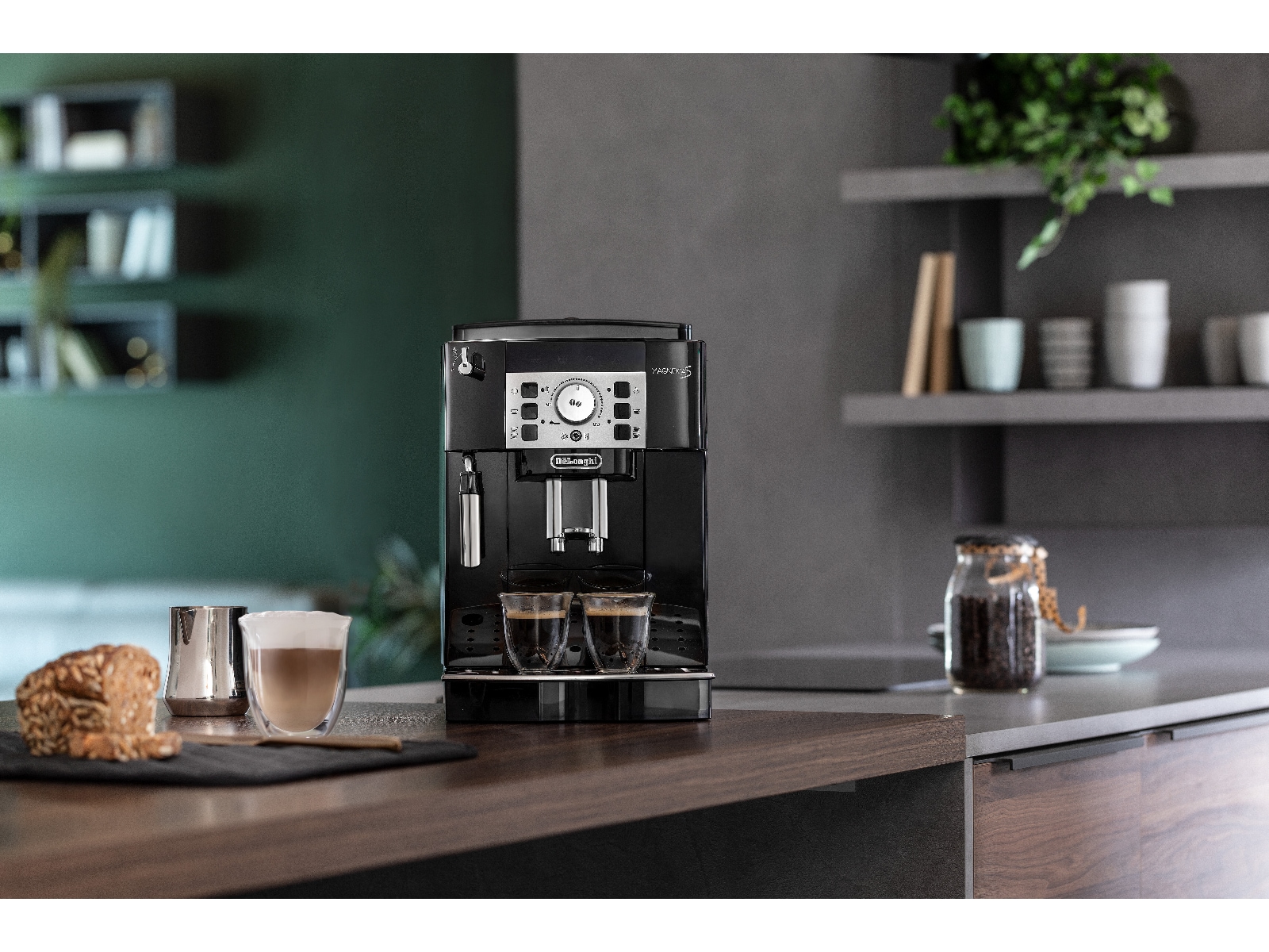 DeLonghi Magnifica S ECAM 21.117.B Espressomaskin (svart) Espressomaskiner