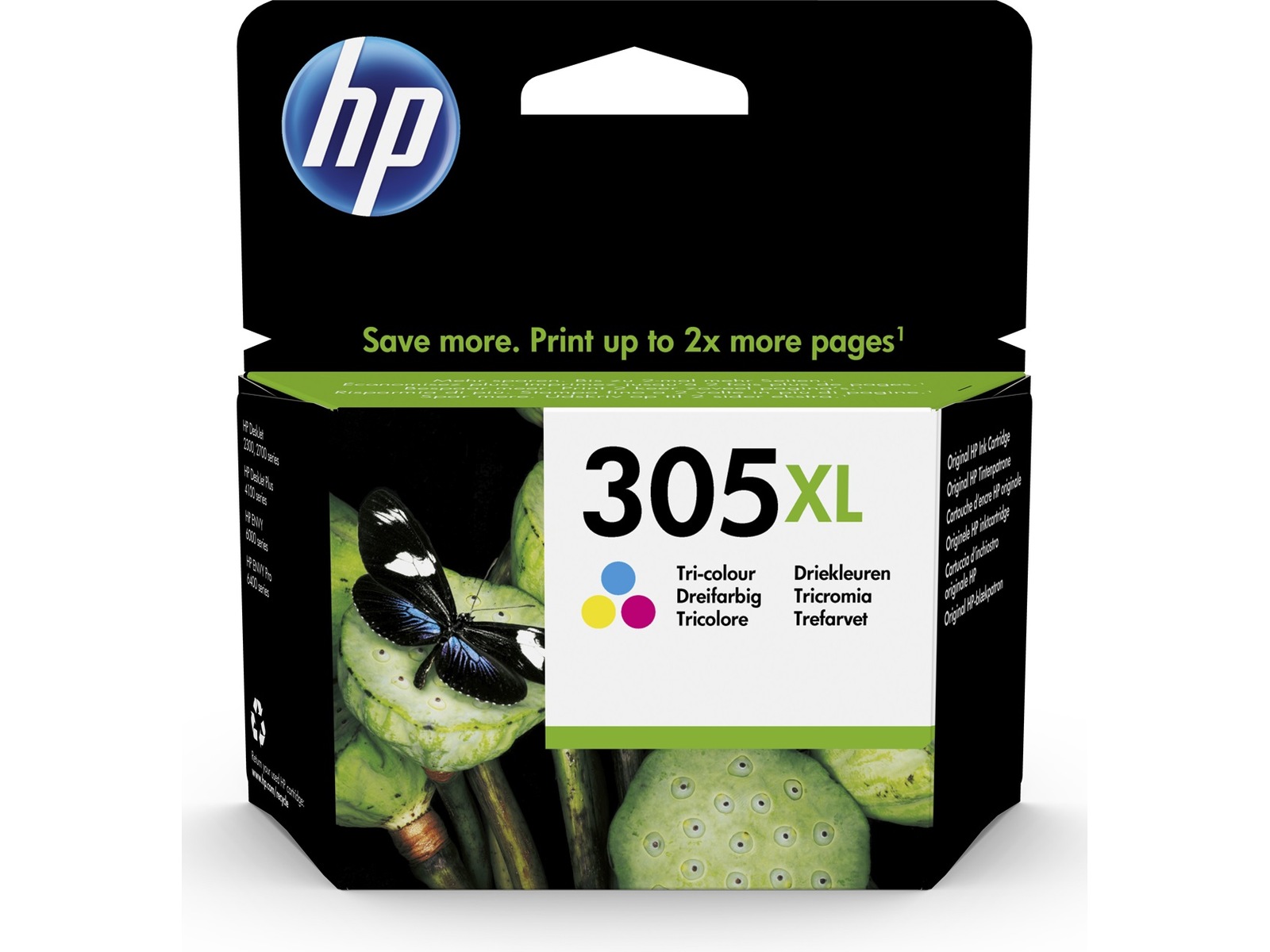 HP Bläck 305XL Tri-Color Bläckpatron