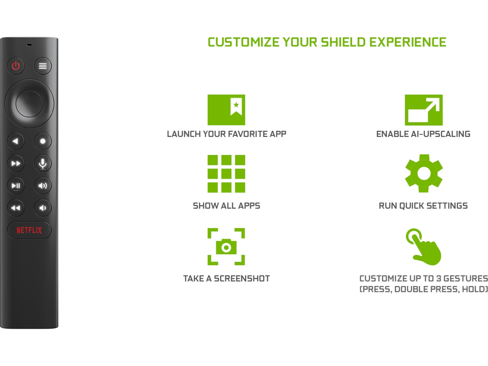 NVIDIA Shield TV-fjärrkontroll Fjärrkontroller