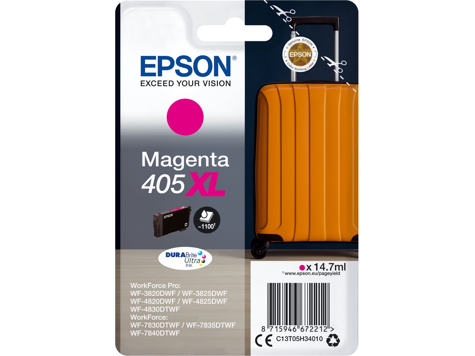 Epson 405XL magenta DuraBrite Ultra bläck Bläckpatron