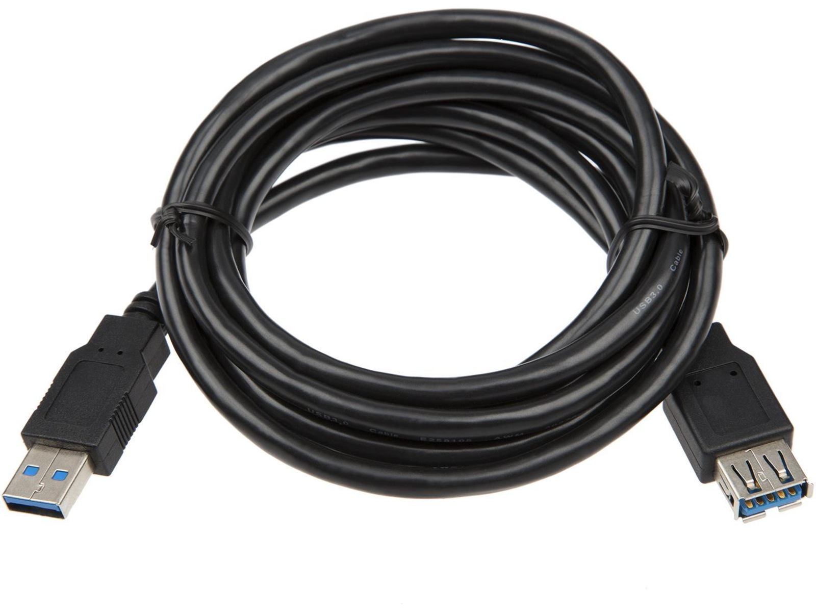 USB-A Förlängningskabel 15m (svart) USB-kablar