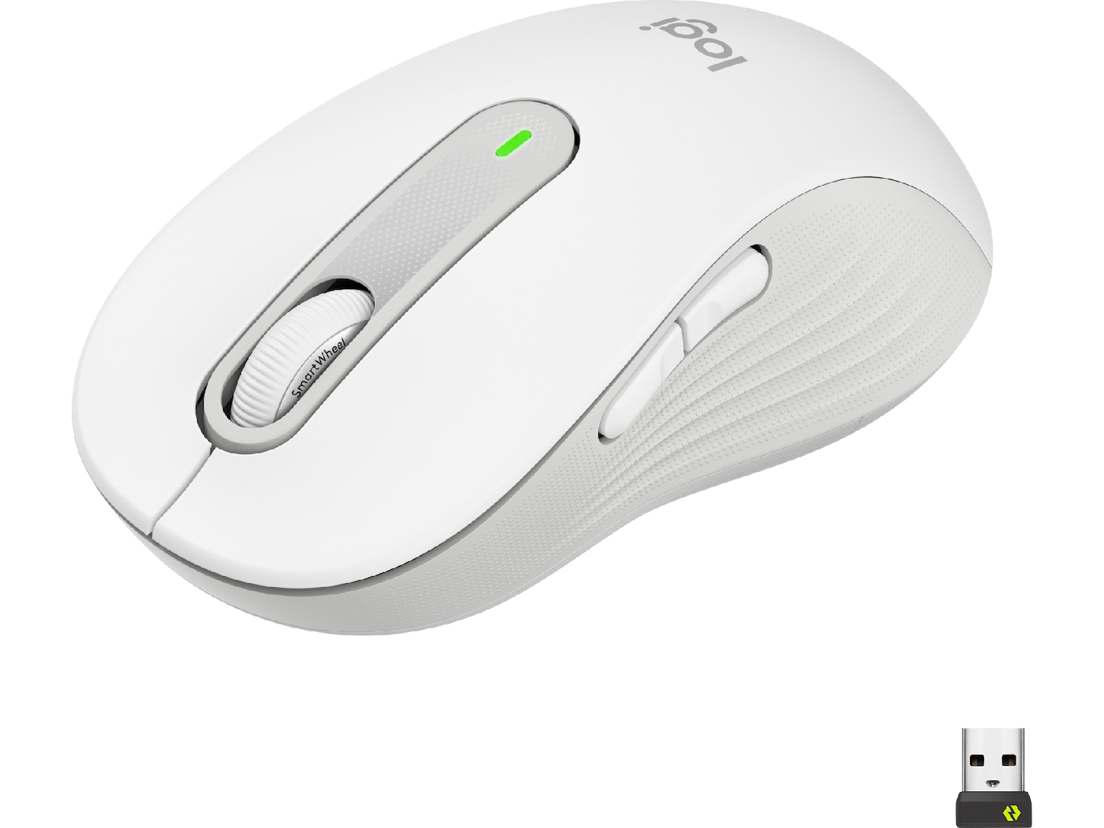 Logitech Signature M650 Large trådlös mus Offwhite Mus