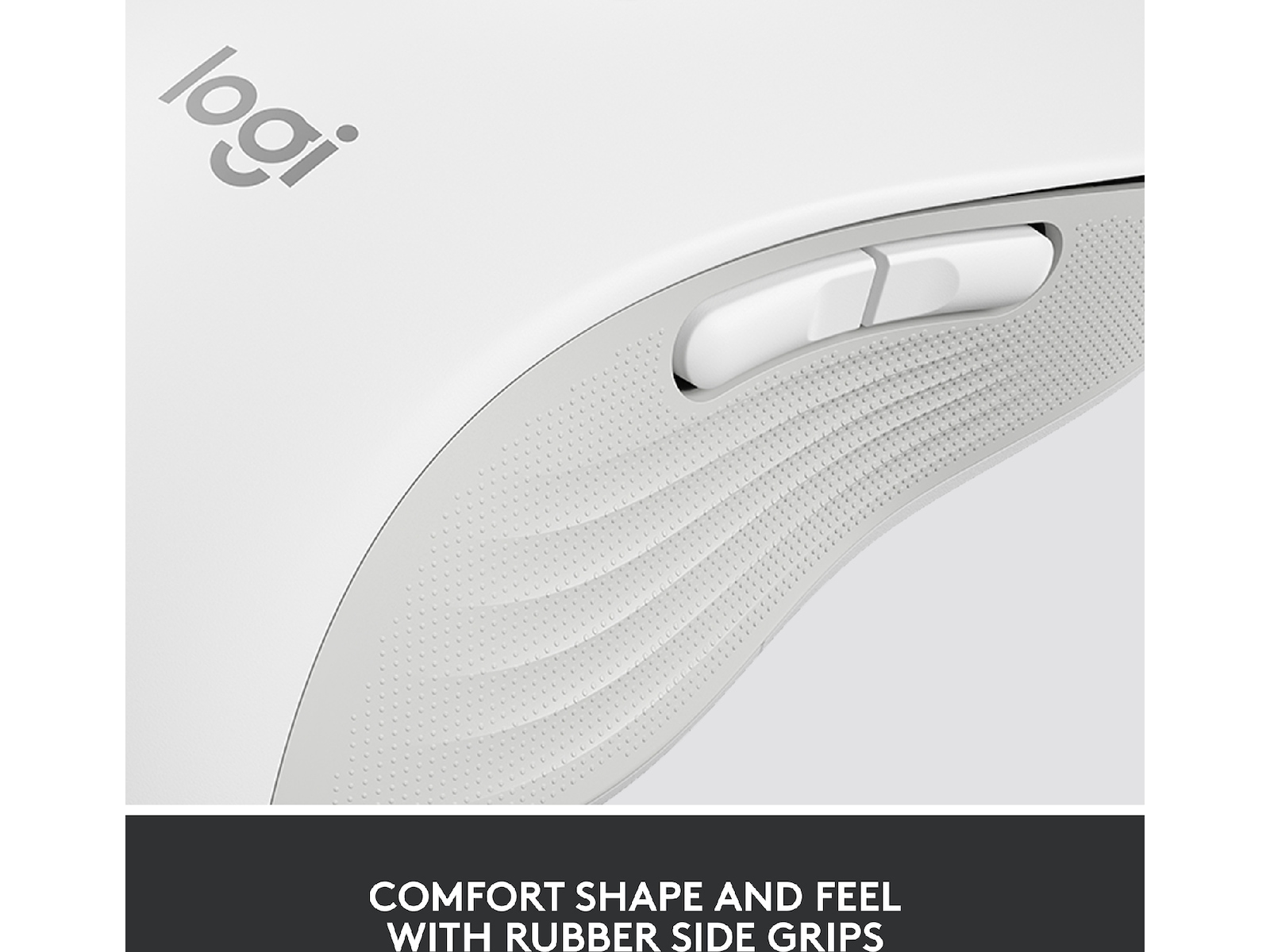 Logitech Signature M650 Large trådlös mus Offwhite Mus