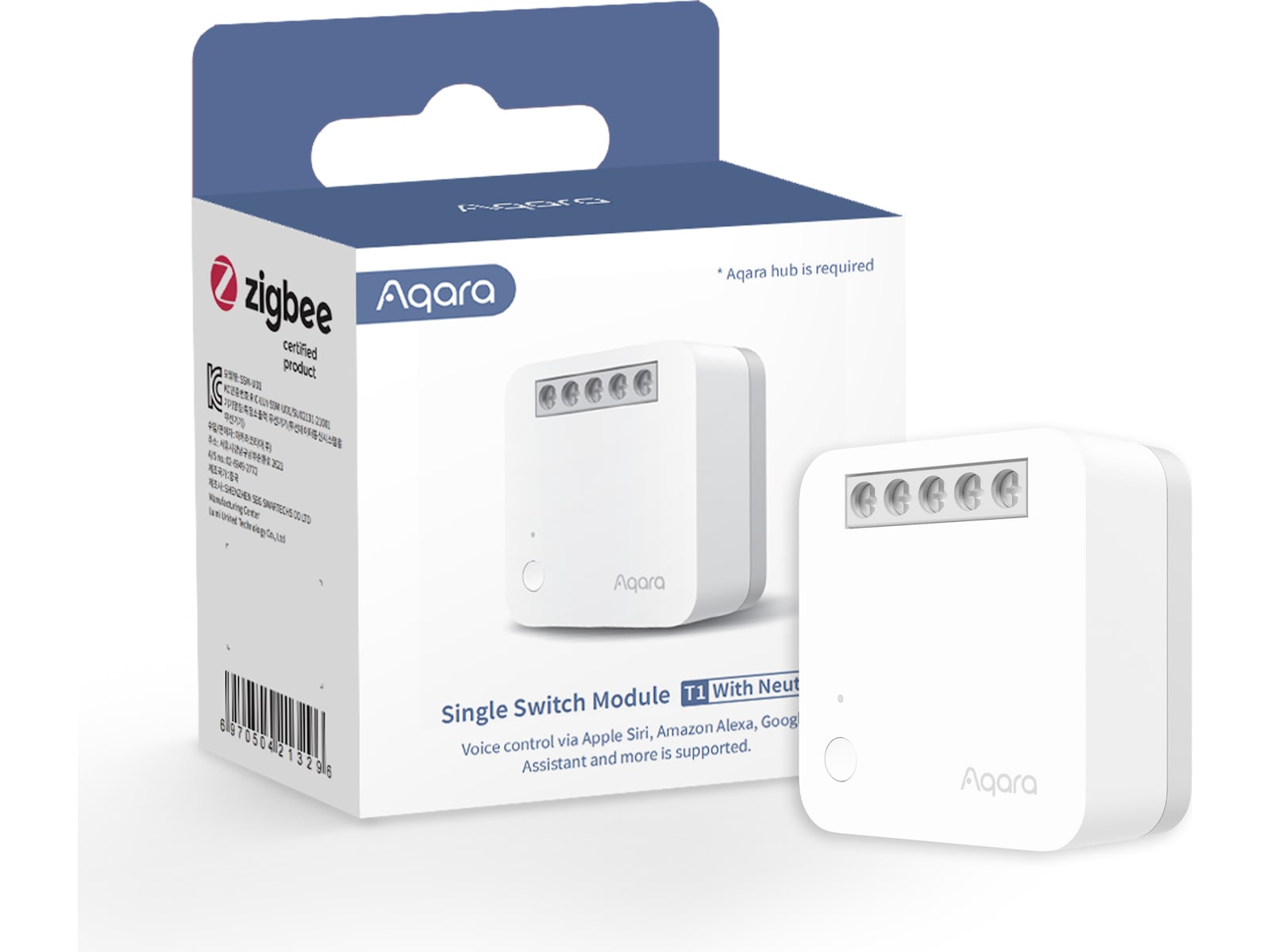Aqara Single Switch Module T1 (With Neutral) Smart energimätning