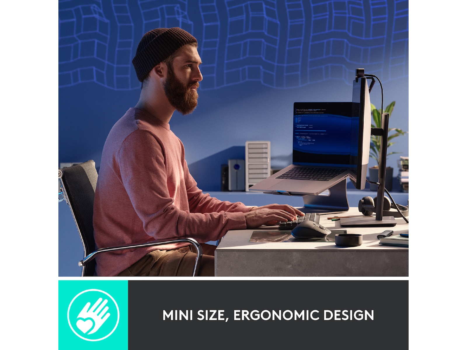 Logitech MX Mechanical Mini Minimalist Tactile (graphite) Tangentbord