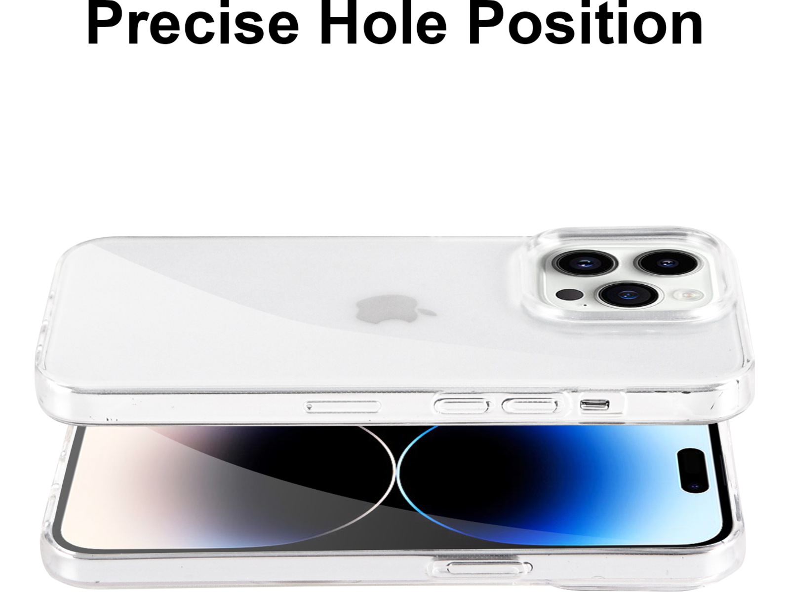 iiglo iPhone 15 Pro / 14 Pro Silikonskal (transparent) Mobilskal