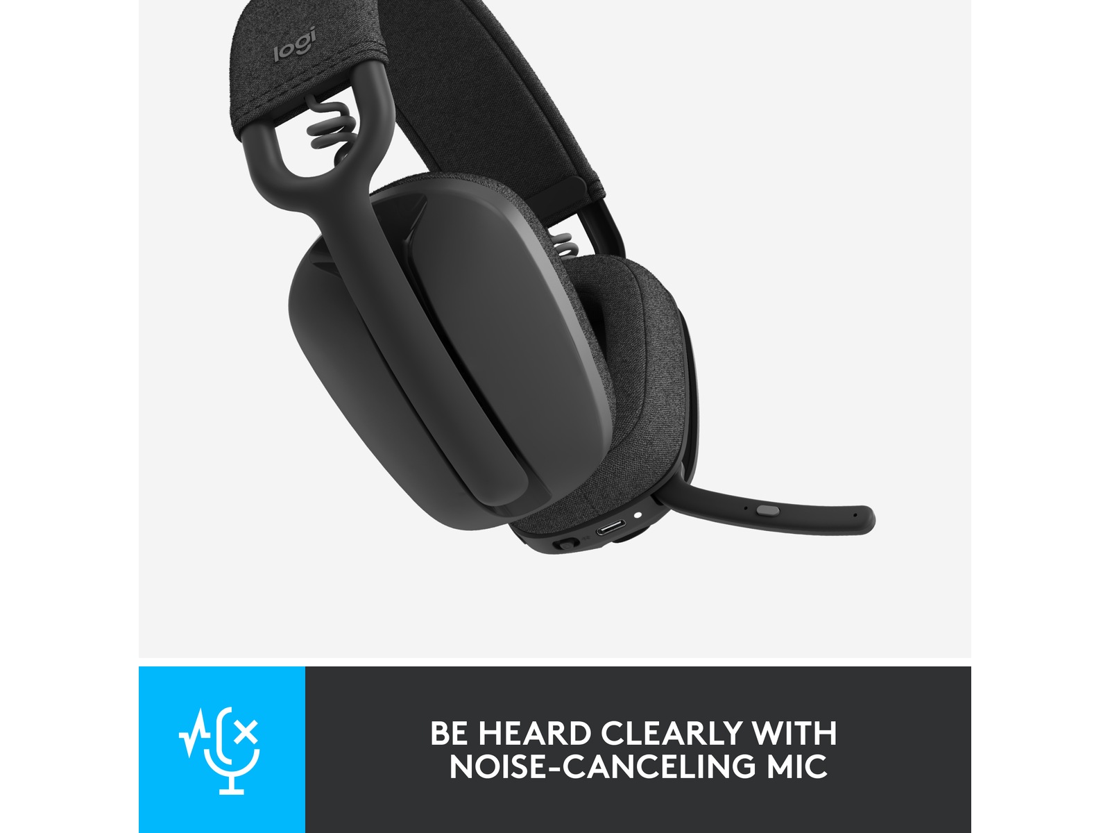 Logitech Zone Vibe 100 trådlös headset (grafit) Hörlurar