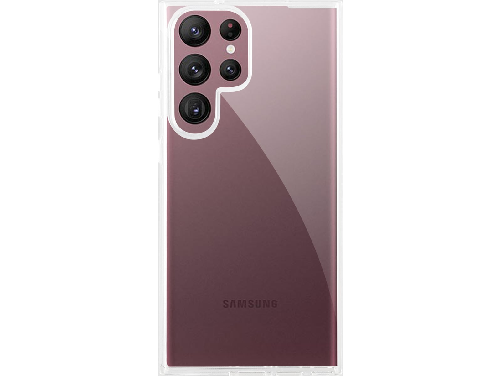 iiglo Galaxy S23 Ultra Silikonskydd (transparent) Mobilskal